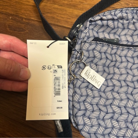 Kipling Damian Up Crossbody Bag Groovy Vines New With Tags NWT - Picture 5 of 13